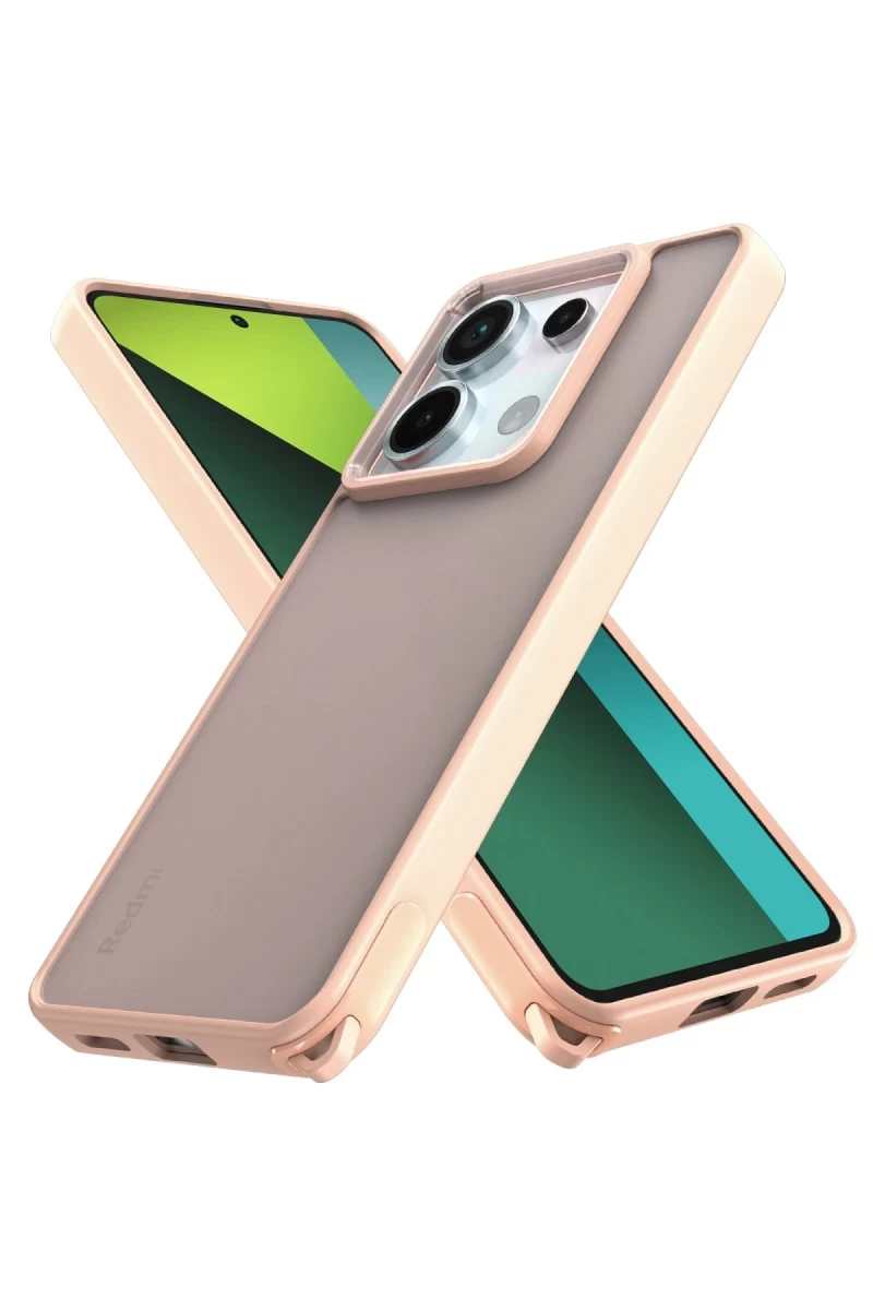 Xiaomi Redmi Note 13 Pro 5G Uyumlu Kılıf Elegant Kapak - Pudra