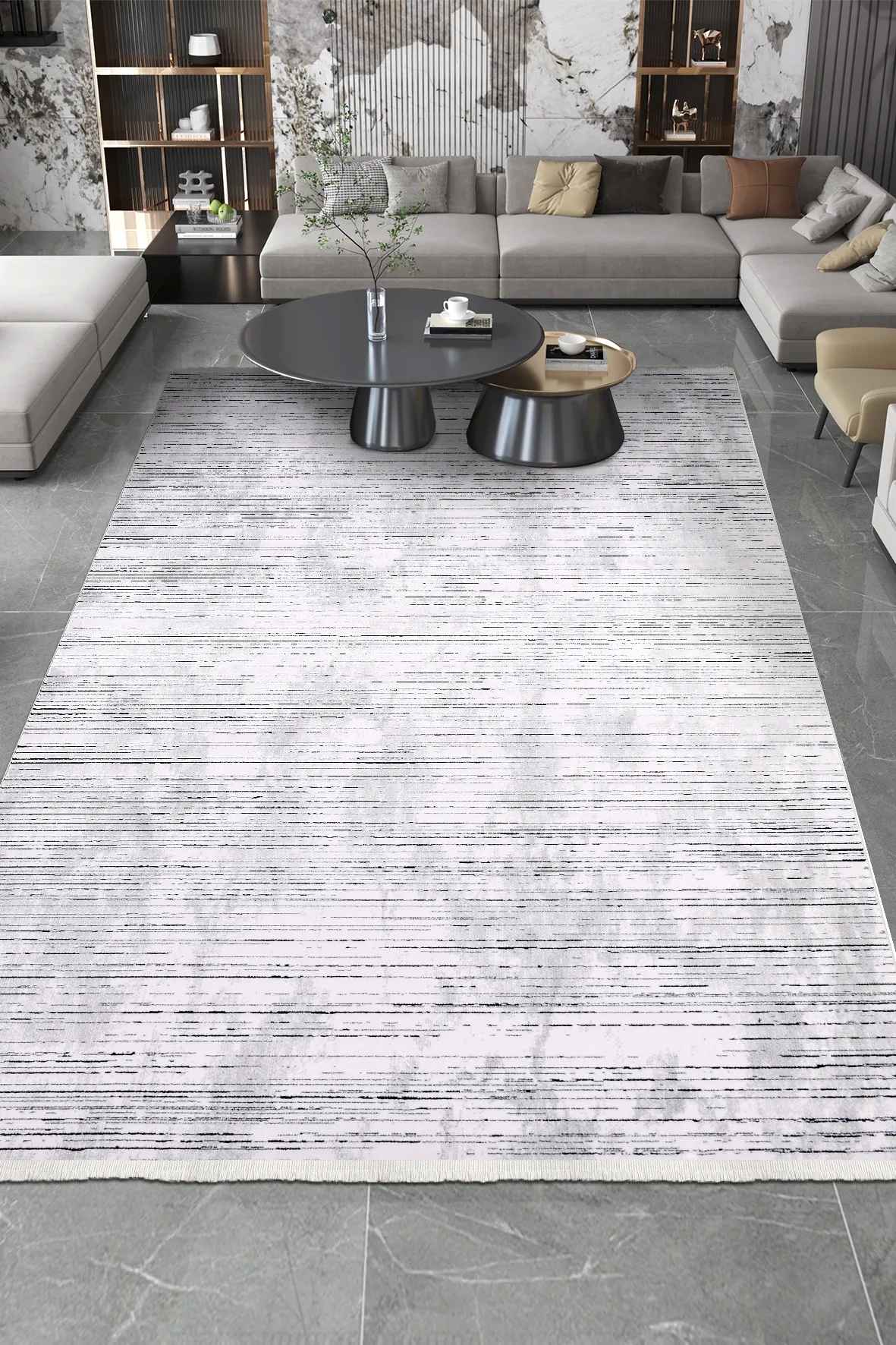 YoudayHomeCollection ROXSTONE Model Oturma Odası Halısı · EBAT: 100X500