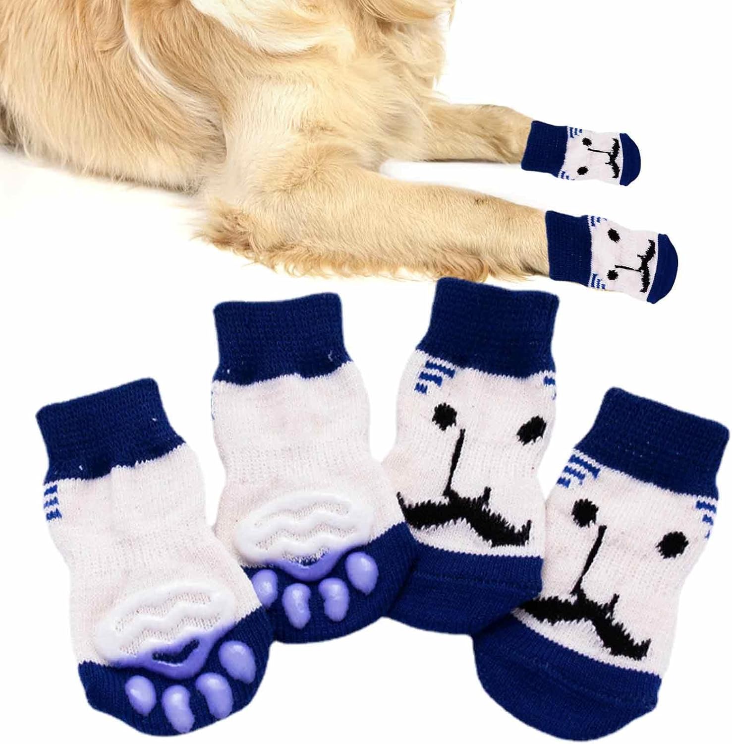 Kaymaz Tabanlı Ayarlanabilir Köpek Çorabı