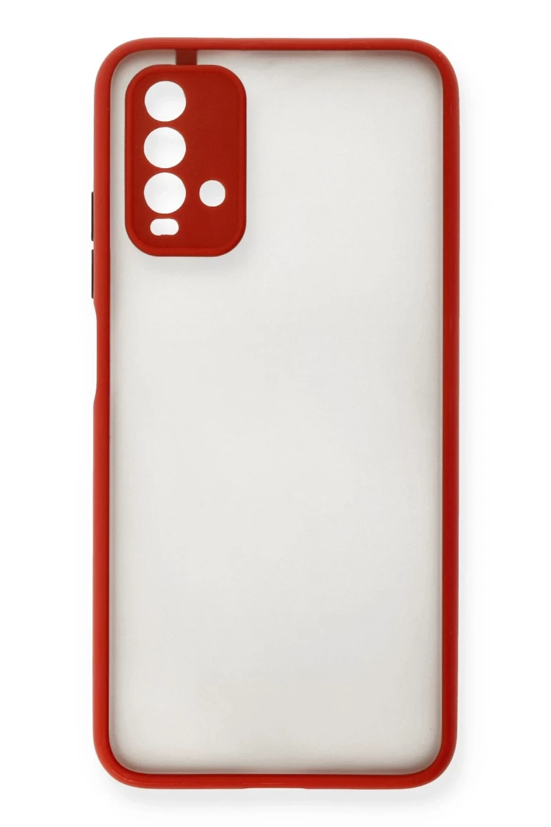Xiaomi Redmi 9T Uyumlu Kılıf Montreal Silikon Kapak - Kırmızı