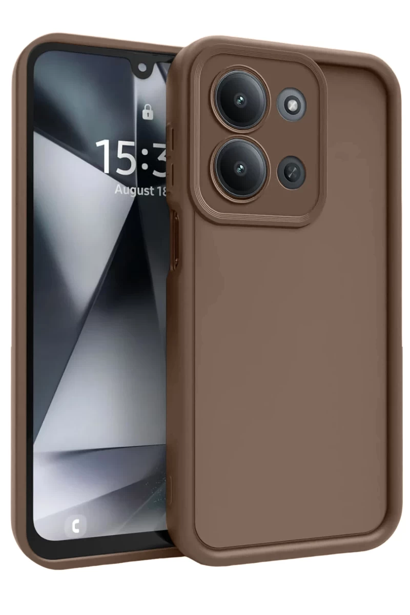 Xiaomi Redmi 15C 4G Uyumlu Viera Silikon - Kahverengi