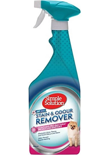 Simple Solution Stain & Odeur Remover Pro-Bacteria Producing Enzymes Leke ve Koku Giderici Sprey Bahar Esintisi 750ml