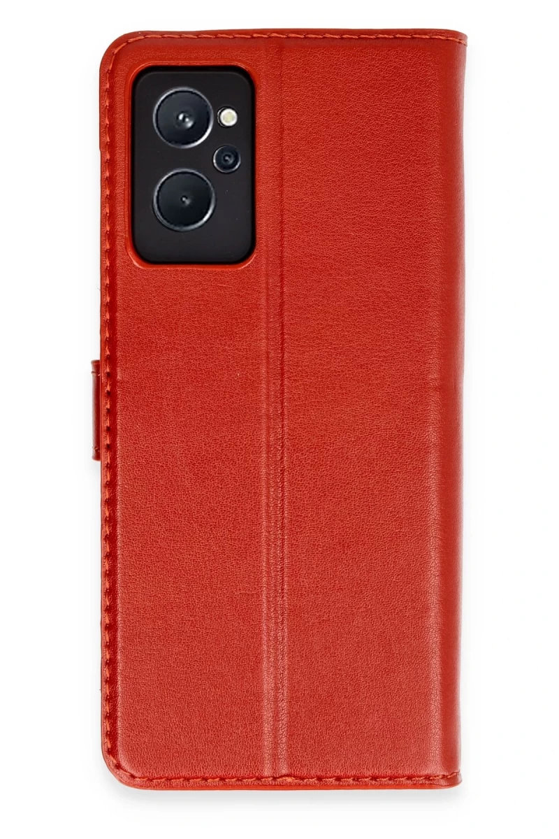 Realme 9i 4G Uyumlu Trend S Plus Kapaklı Kılıf - Kırmızı