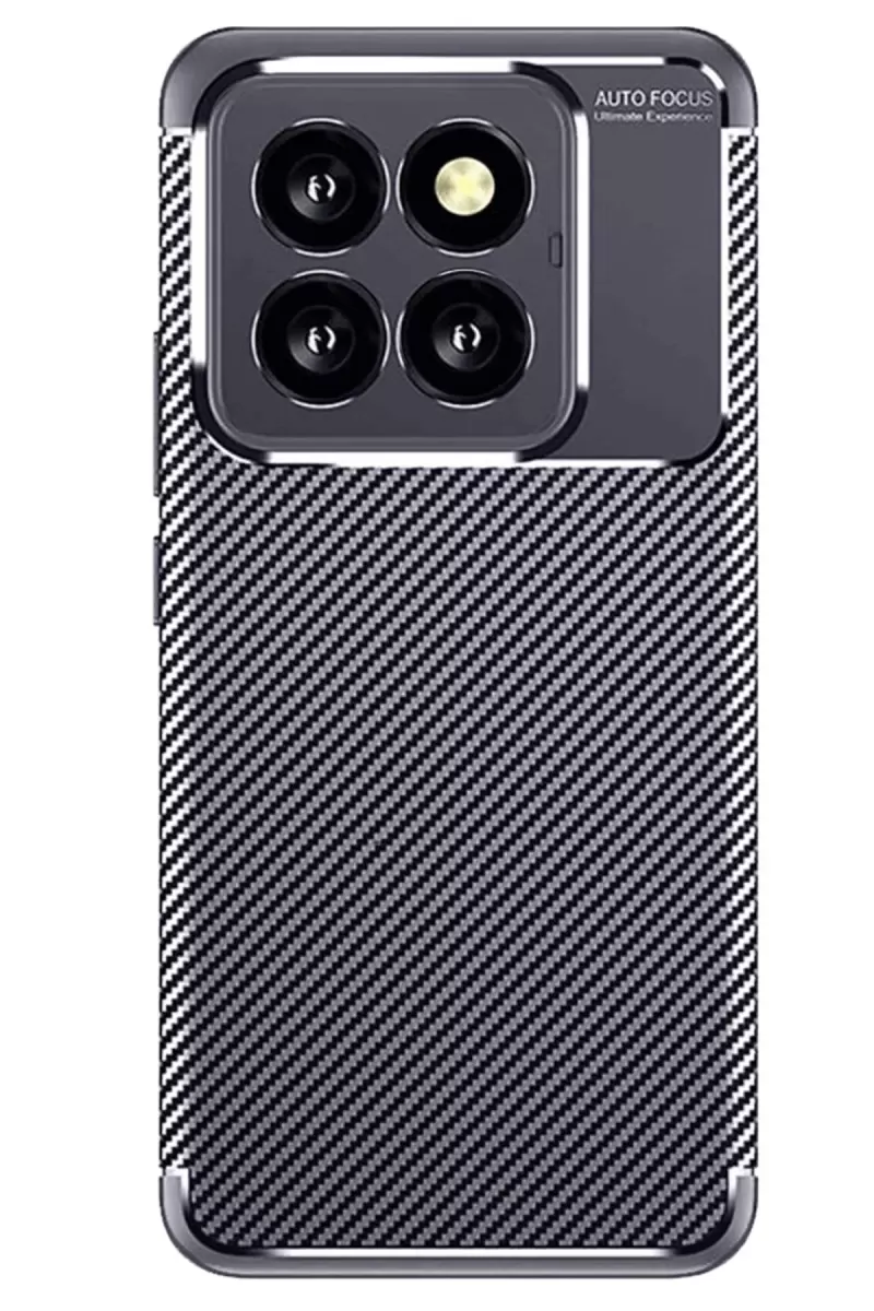Xiaomi Mi 14T Pro Uyumlu Kılıf Auto Focus Karbon Kapak - Lacivert