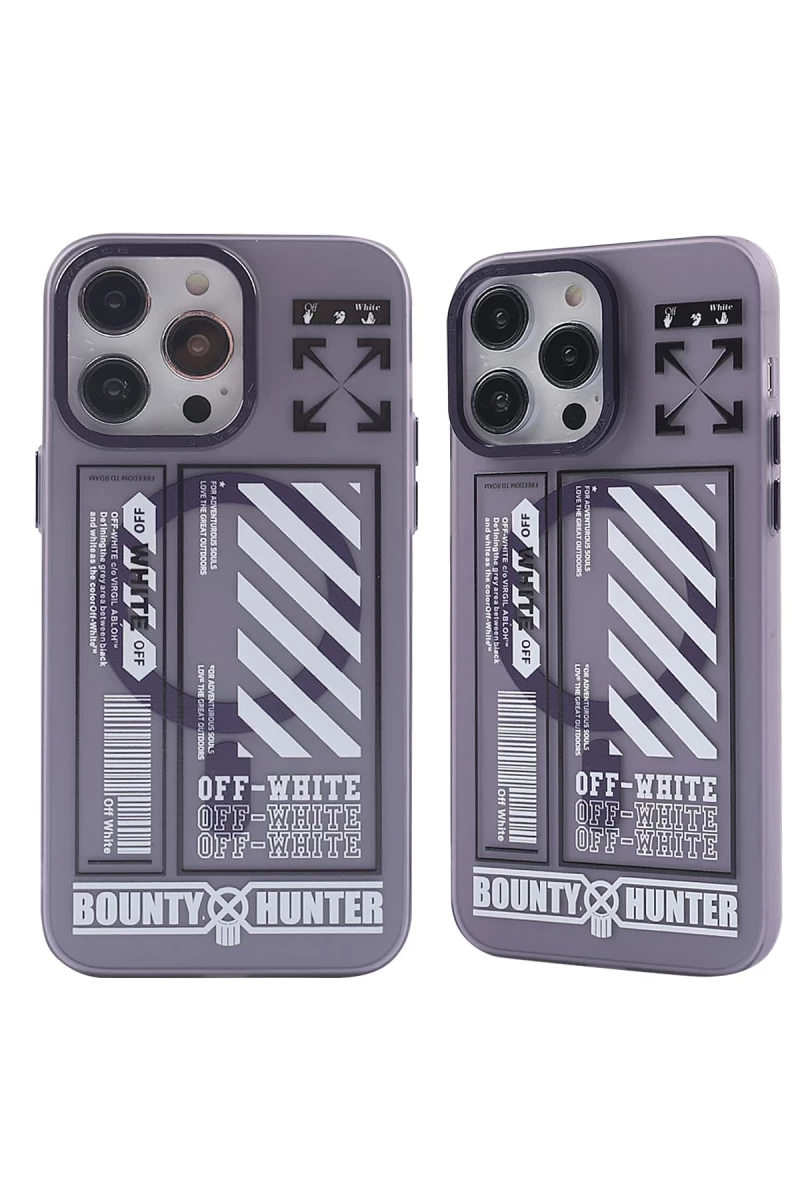Apple iPhone 14 Pro Max Uyumlu Kılıf Apollo Magneticsafe Desenli Kapak - Apollo Mor - 1