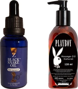 Playboy Hintohu Black Snake Erkekler İçin For Men - Playboy Masaj Yağı