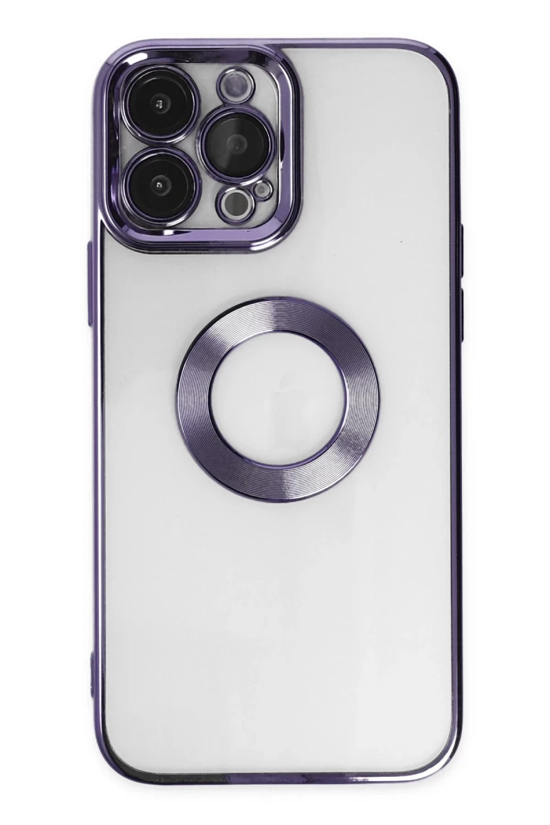 Apple iPhone 14 Pro Uyumlu Kılıf Slot Silikon - Mor