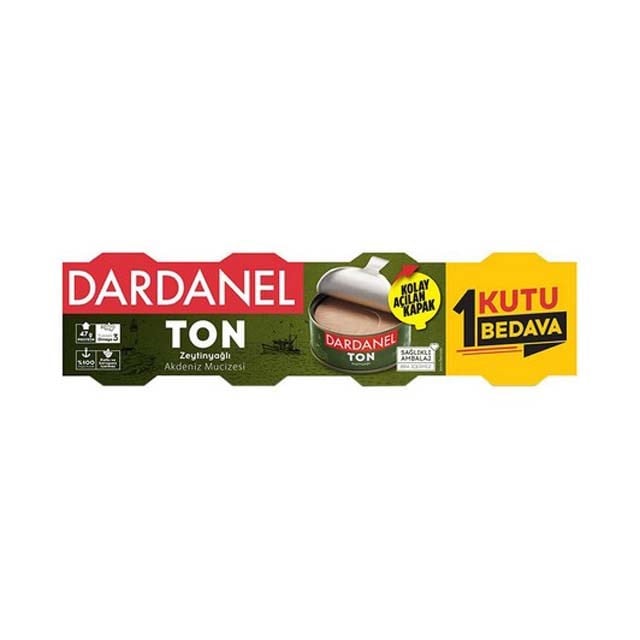Ton Zeytinyağlı 3x75gr + 1 Hediyeli