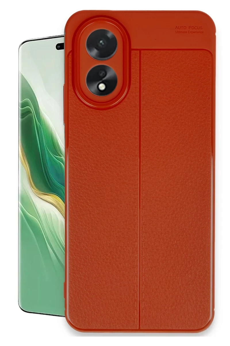 Oppo A38 Uyumlu Kılıf Auto Focus Kapak - Kırmızı