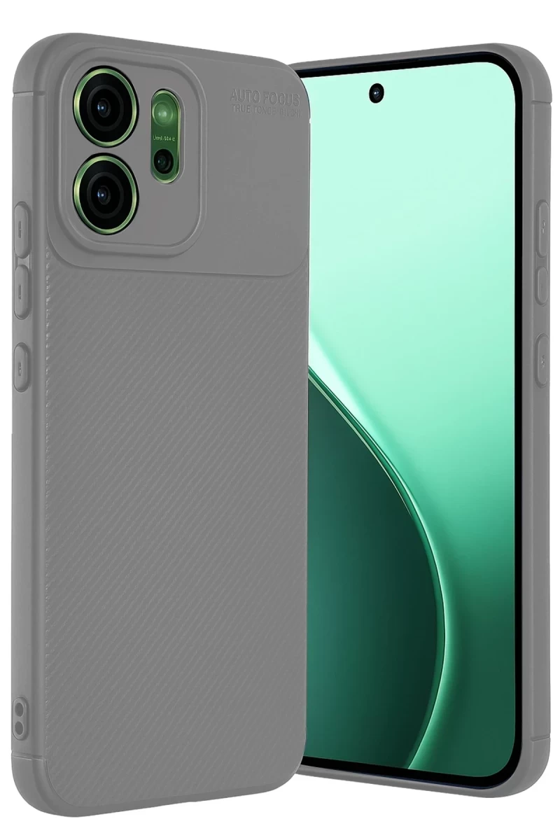 Oppo Reno 14 Uyumlu Auto Focus Karbon Kapak - Gri
