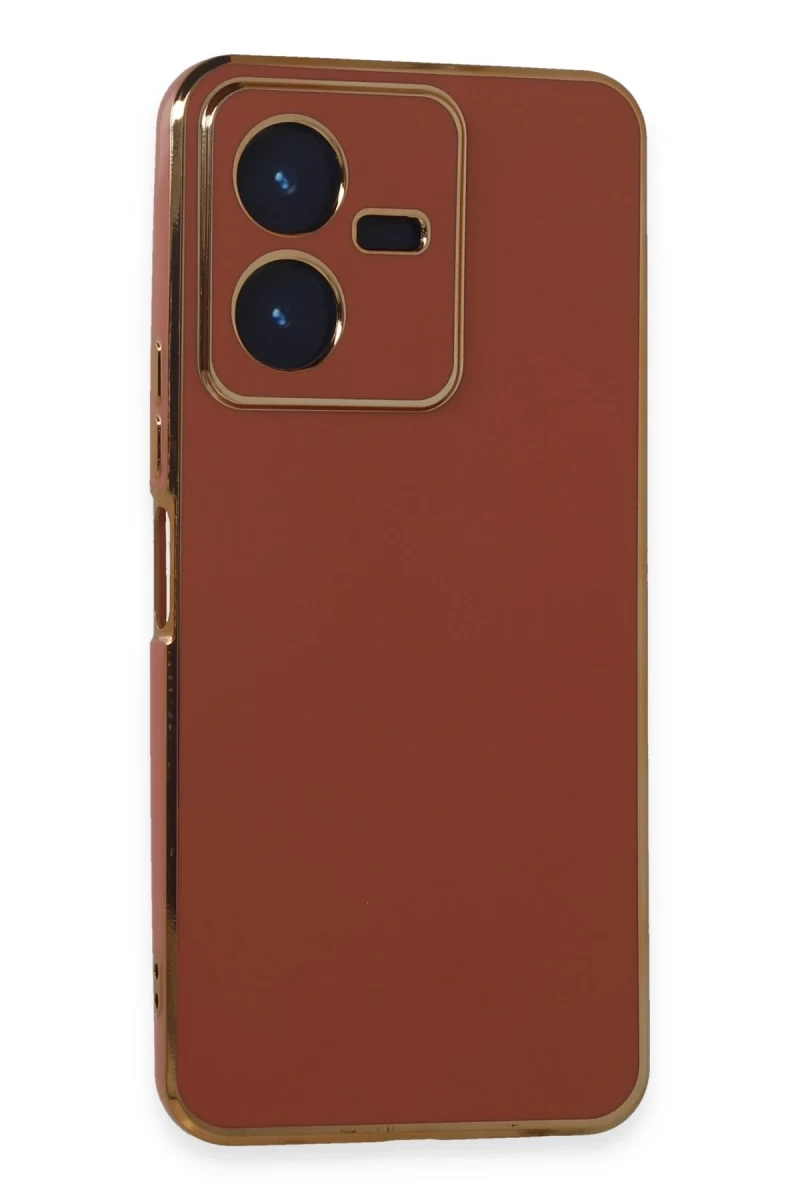 Vivo Y22 2022 Uyumlu Kılıf Volet Silikon - Kırmızı