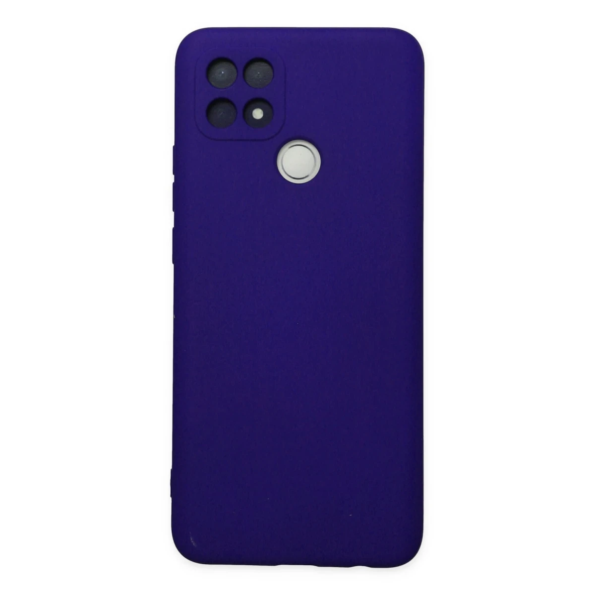 Oppo A15 Kılıf Nano içi Kadife Silikon - Mor