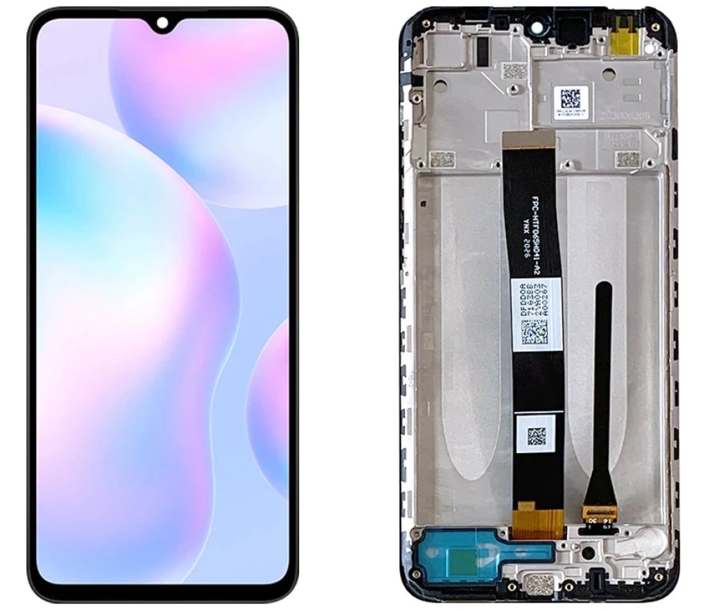 Redmi 9A Uyumlu - 9C Dokunmatik Ekran Çıtalı (Siyah)