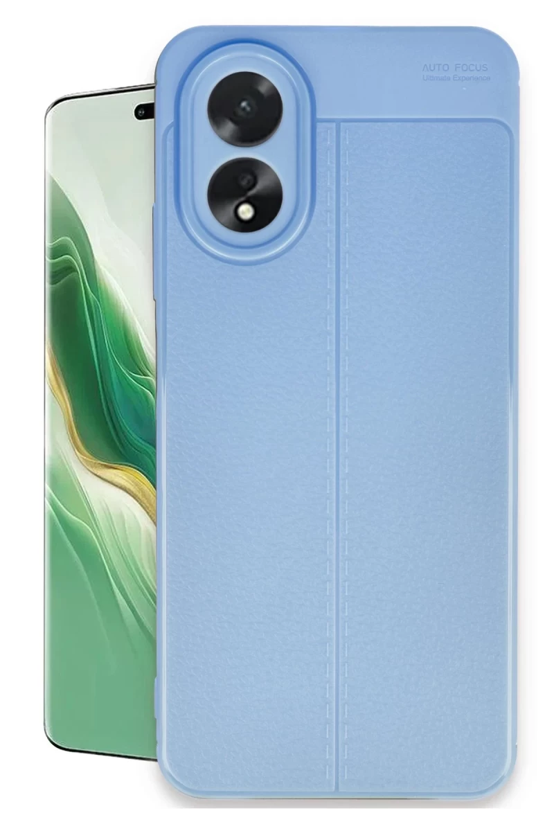Oppo A38 Uyumlu Kılıf Auto Focus Kapak - Mavi