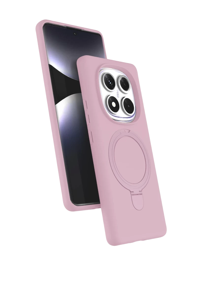 Xiaomi Redmi Note 14 Pro 4G Uyumlu Regal Magsafe Standlı Kapak - Açık Pembe