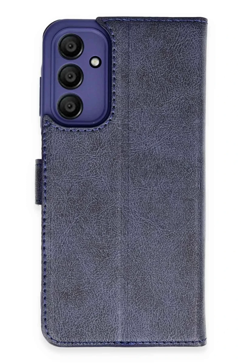 Samsung Galaxy M15 Uyumlu Kılıf Trend S Plus Kapaklı Kılıf - Lacivert