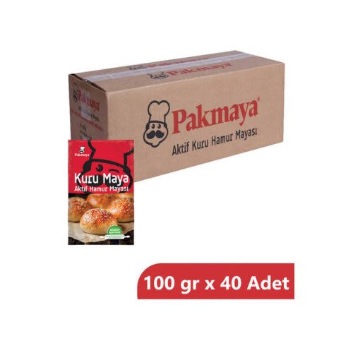 PAKMAYA TOZ KURU MAYA 100 GR (40 Adet)