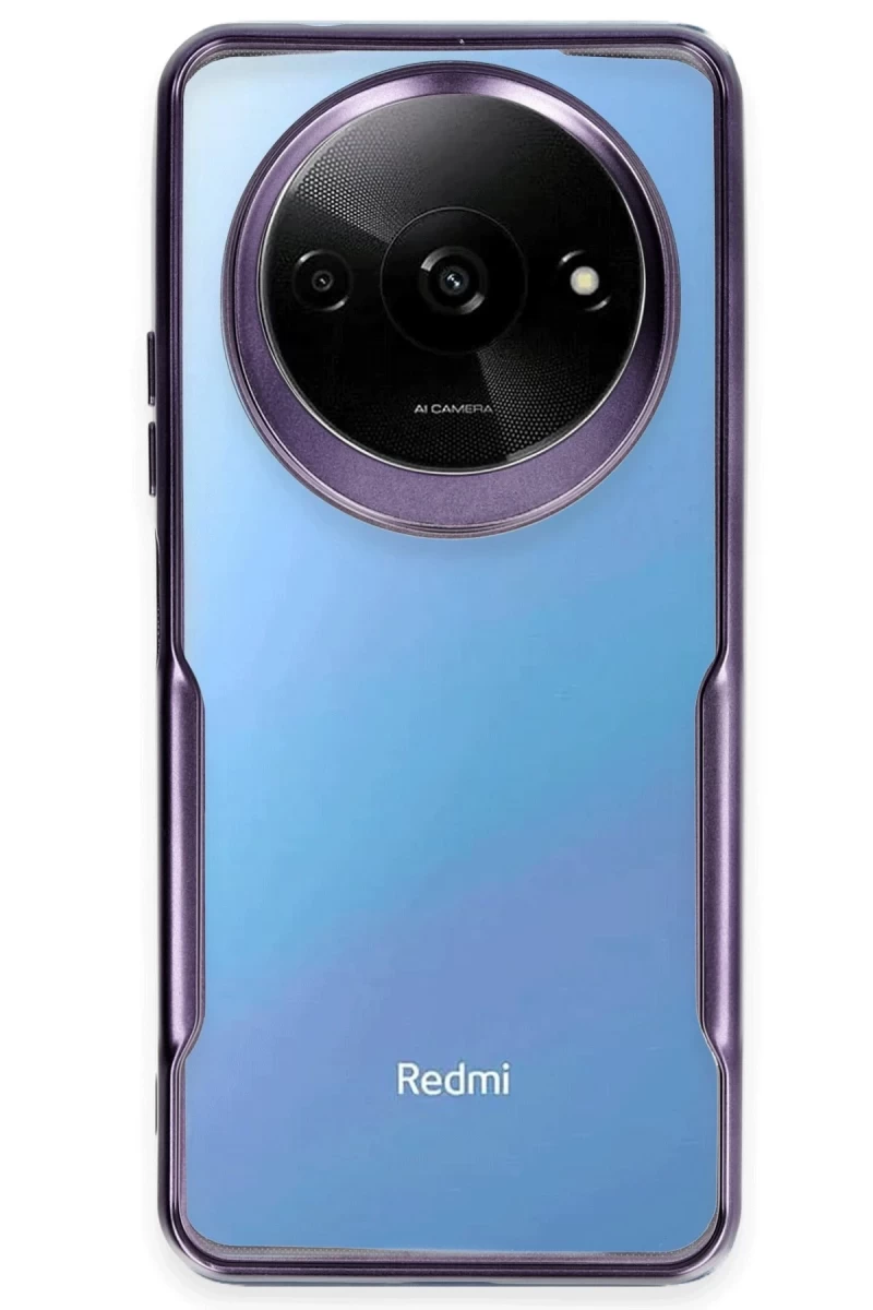 Xiaomi Redmi A3 4G Uyumlu Kılıf Boyi Silikon Kapak - Derin Mor