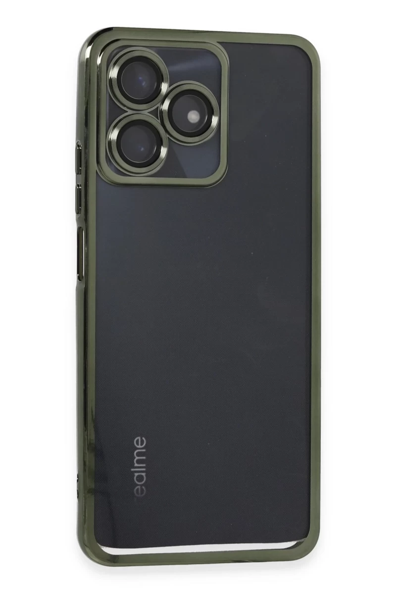 Realme C53 Uyumlu Kılıf Lensli Silikon - Yeşil