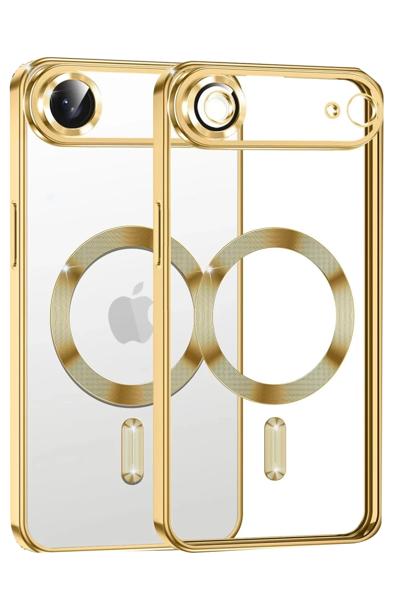 Apple iPhone 17 Uyumlu Air Uyumlu Kross Magneticsafe Kapak - Gold