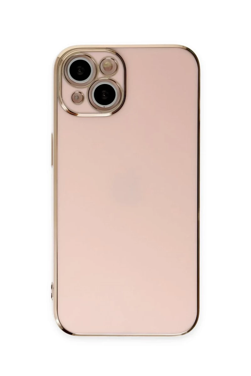 Apple iPhone 15 Uyumlu Kılıf Volet Silikon - Pembe