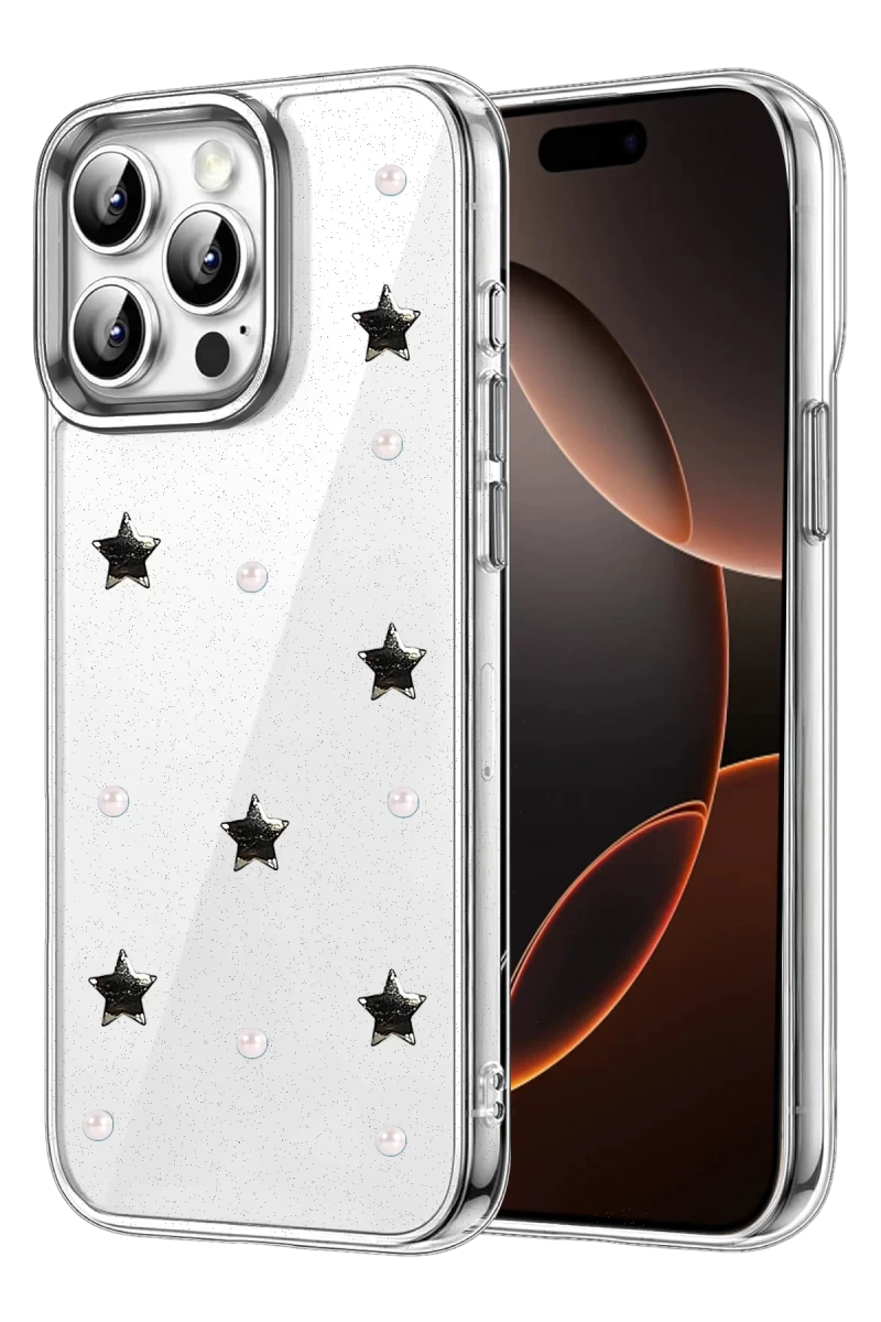Apple iPhone 15 Pro Max Uyumlu Fiyonk Desenli Kapak - Desen 7