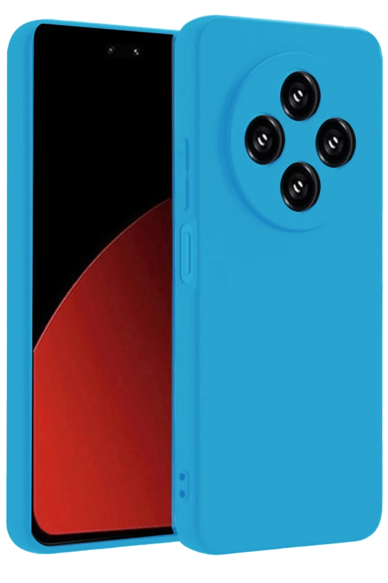 Xiaomi Redmi 14C Uyumlu Kılıf Nano içi Kadife Silikon - Mavi