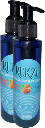 Hintohu Rekze Erkeklere Kadınlara Özel Çilek Aromalı Masaj Yağı Pure Edible Strawberry Flavor Massage Oil 125ML 2 Adet