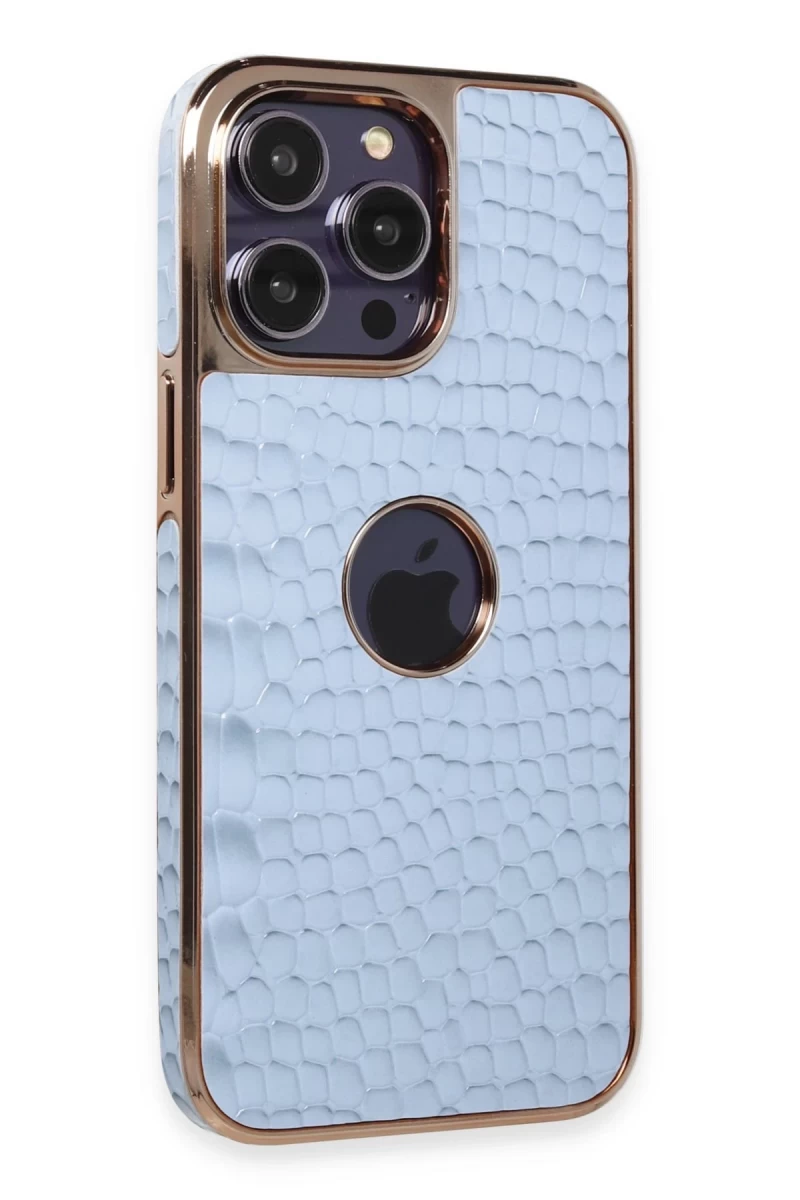 Apple iPhone 14 Pro Max Uyumlu Kılıf Snake Kapak - Sierra Blue