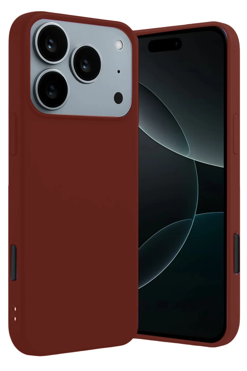 Apple iPhone 17 Pro Uyumlu First Silikon - Bordo