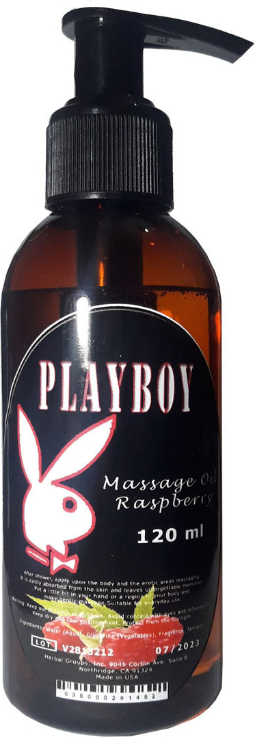 Playboy Ahududulu 120ML Aromaterapi Erootik Masaj Yağı | 120 ml Playboy Raspberry Massage Oil