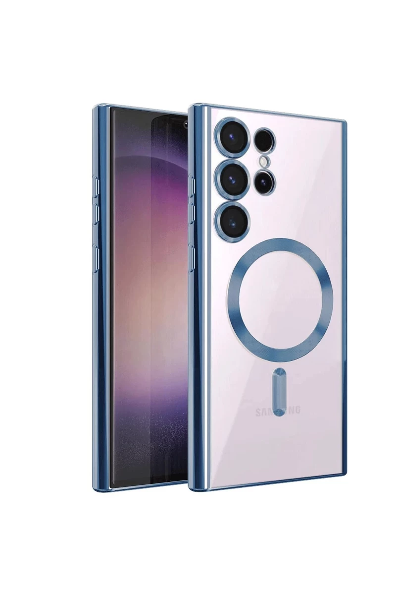Samsung Galaxy S23 Ultra Uyumlu Kılıf Kross Magneticsafe Kapak - Sierra Blue