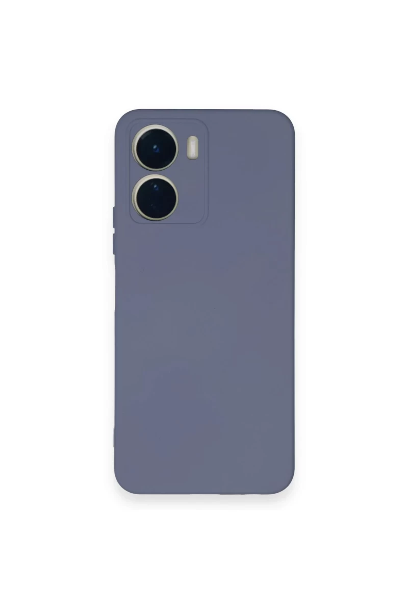 Vivo Y16 Uyumlu Kılıf Nano içi Kadife Silikon - Gri