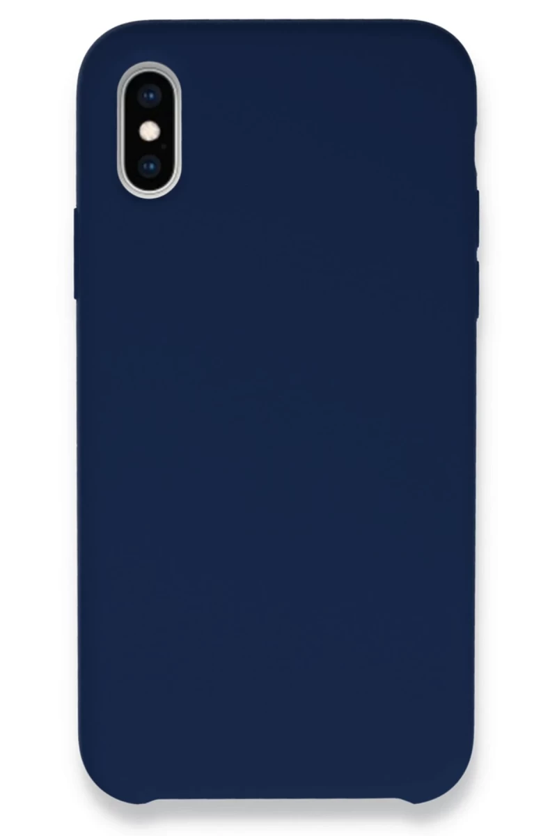 Apple iPhone XS Max Uyumlu Kılıf Lansman Legant Silikon - Lacivert