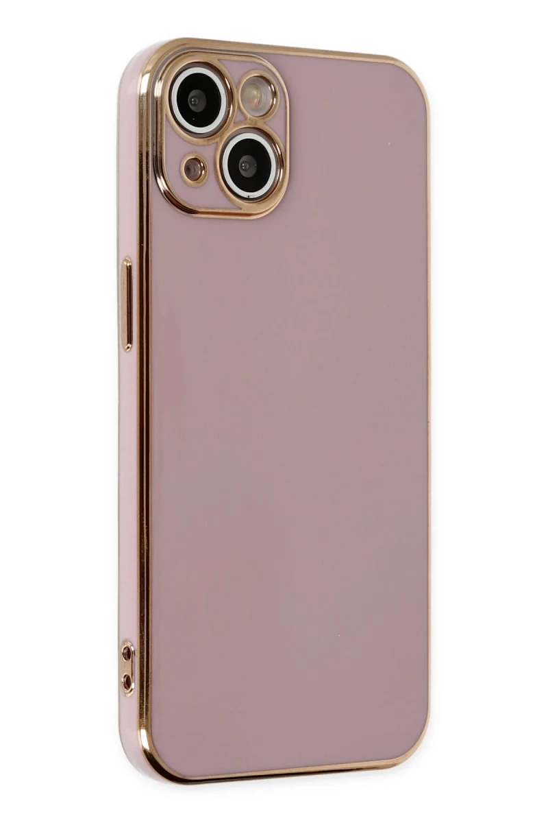 Apple iPhone 14 Uyumlu Kılıf Volet Silikon - Mor