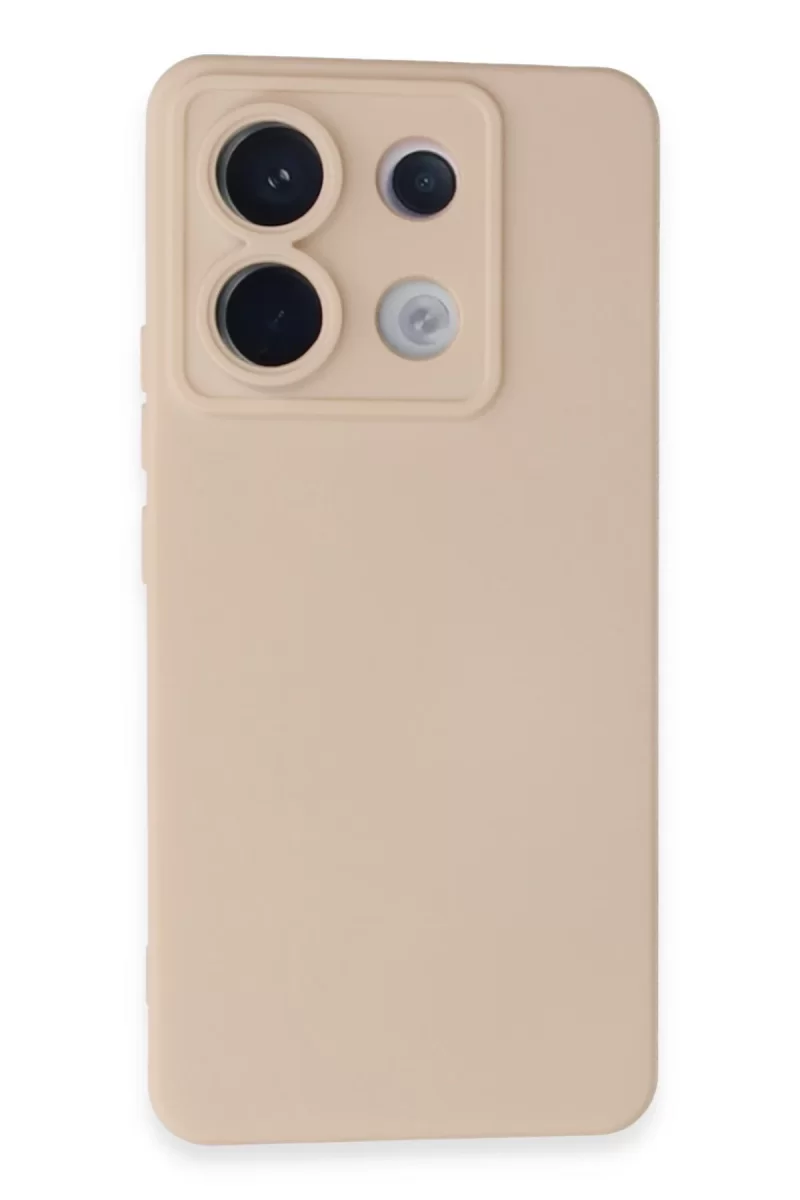 Xiaomi Redmi Note 13 Pro 5G Uyumlu Kılıf Nano içi Kadife Silikon - Pudra