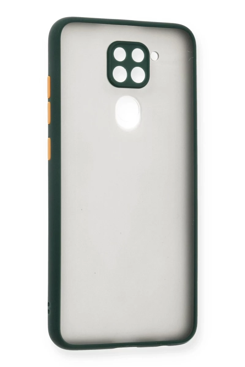 Xiaomi Redmi Note 9 Uyumlu Kılıf Montreal Silikon Kapak - Yeşil