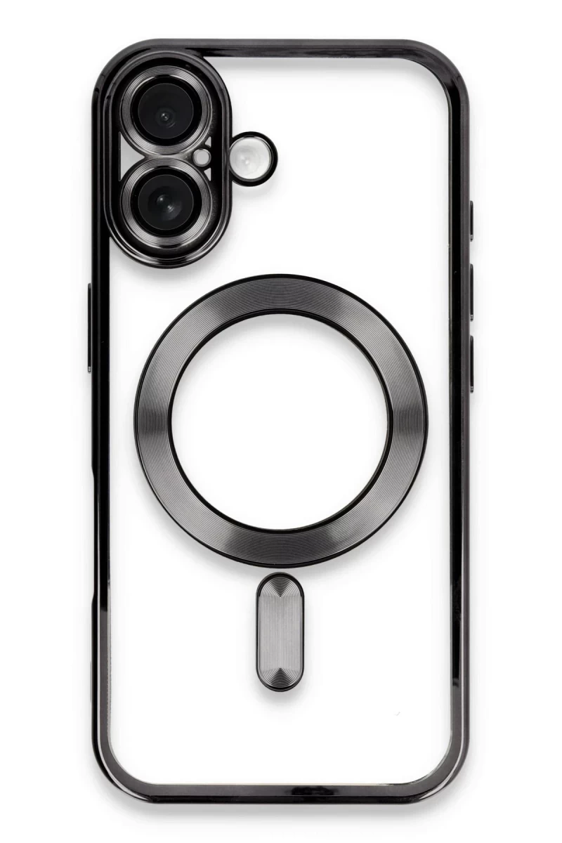 Apple iPhone 16 Plus Uyumlu Kılıf Kross Magneticsafe Kapak - Siyah