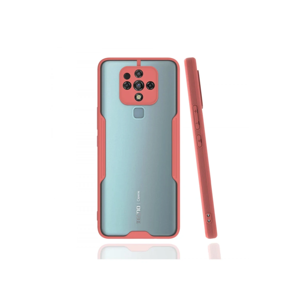 Tecno Camon 16 Kılıf Platin Silikon - Pembe