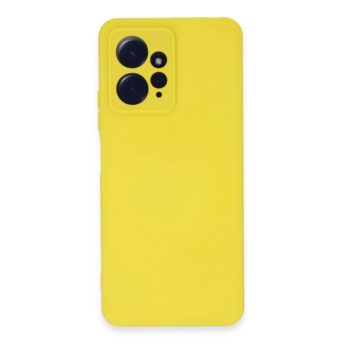 Xiaomi Redmi Note 12 4G Kılıf Nano içi Kadife Silikon - Sarı