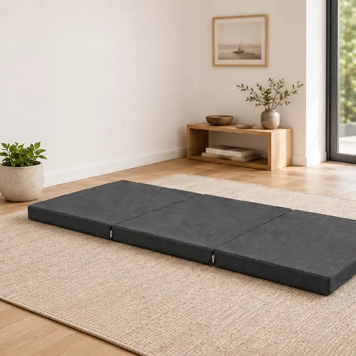 Üç Parçalı Katlanır Minder · 60 × 180 × 7 cm | Antrasit | Dış mekân