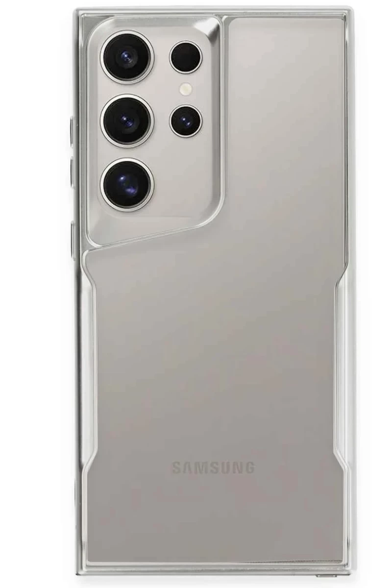 Samsung Galaxy S25 Ultra Uyumlu Kılıf Boyi Silikon Kapak - Gümüş