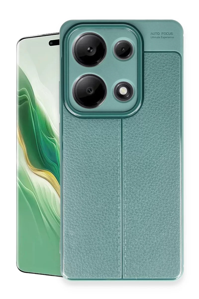 Xiaomi Redmi Note 13 Pro 4G Uyumlu Kılıf Auto Focus Kapak - Koyu Yeşil