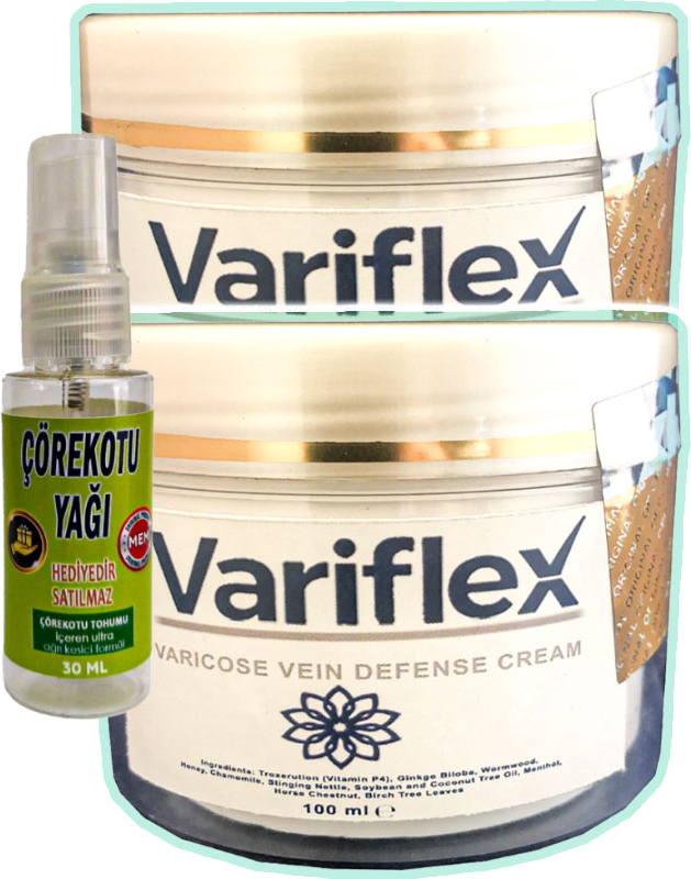 Variflex Leg : 2 Adet Bacak Bakım Kremi 100 ml + Çörek Otu Yağı Yağı 30 ml