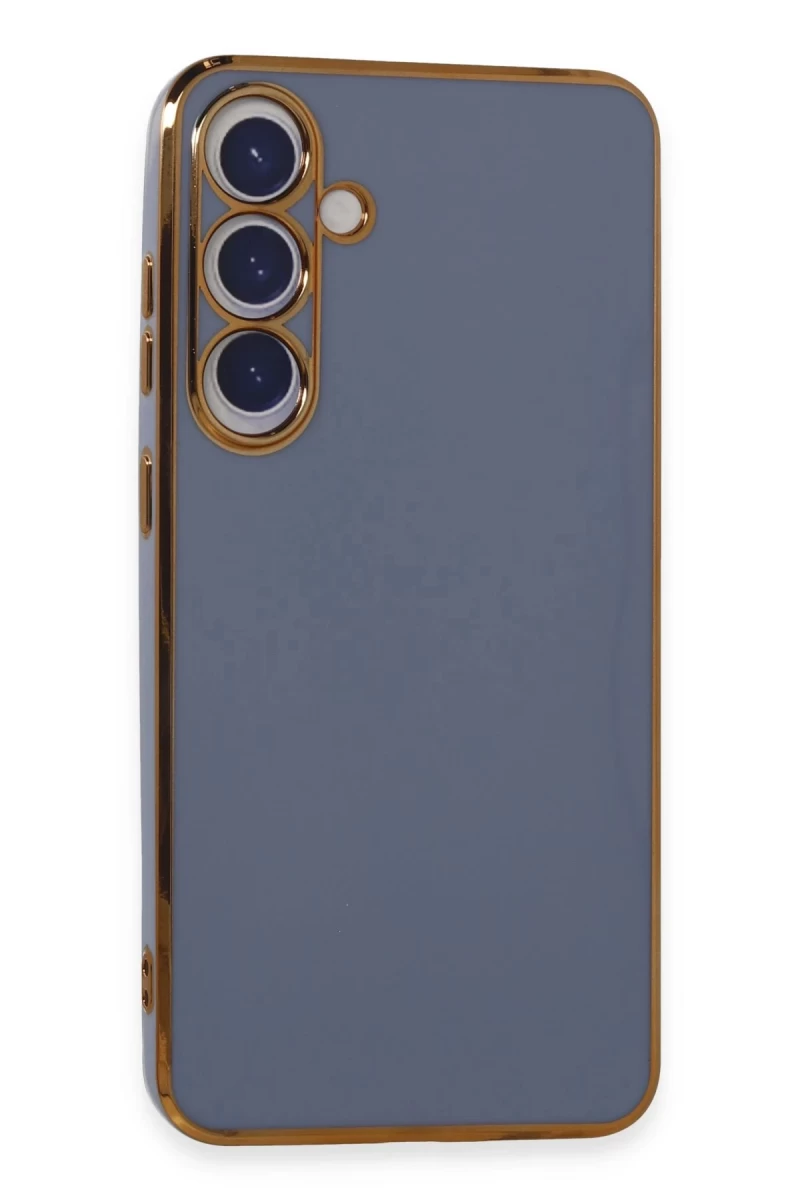 Samsung Galaxy S24 Uyumlu Kılıf Volet Silikon - Mavi