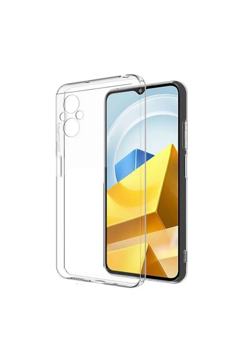 Xiaomi Poco M5 Uyumlu Kılıf Lüx Şeffaf Silikon