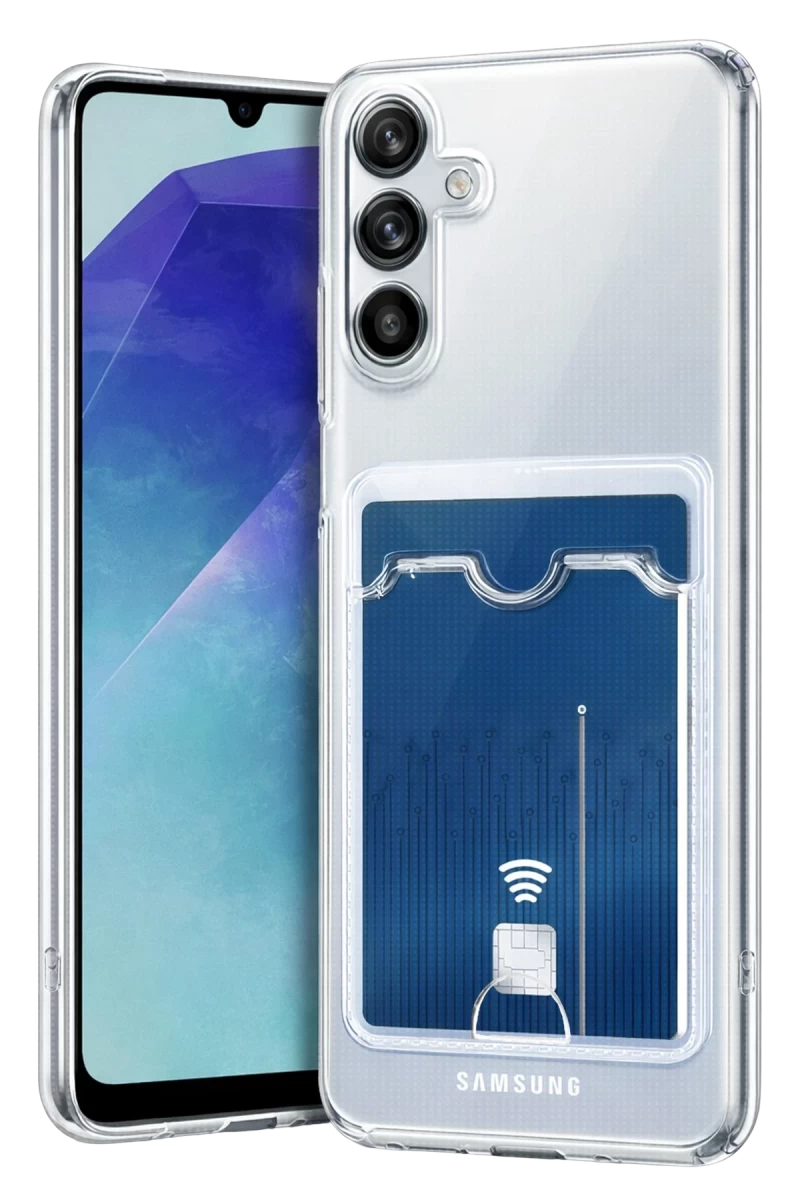 Samsung Galaxy A37 5G Uyumlu Kart Şeffaf Silikon - Şeffaf