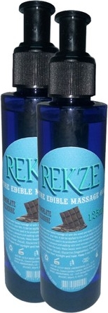 Rekze Erkeklere Özel Çikolata Aromalı Masaj Yağı Pure Edible Chocolate Flavor Massage Oil 125ml 2 Adet