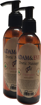 Hintohu Adam&eErkeklere Kadınlara Özel Çilek Aromalı Masaj Yağı Pure Edible Strawberry Flavor Massage Oil 125ML 2 Adet