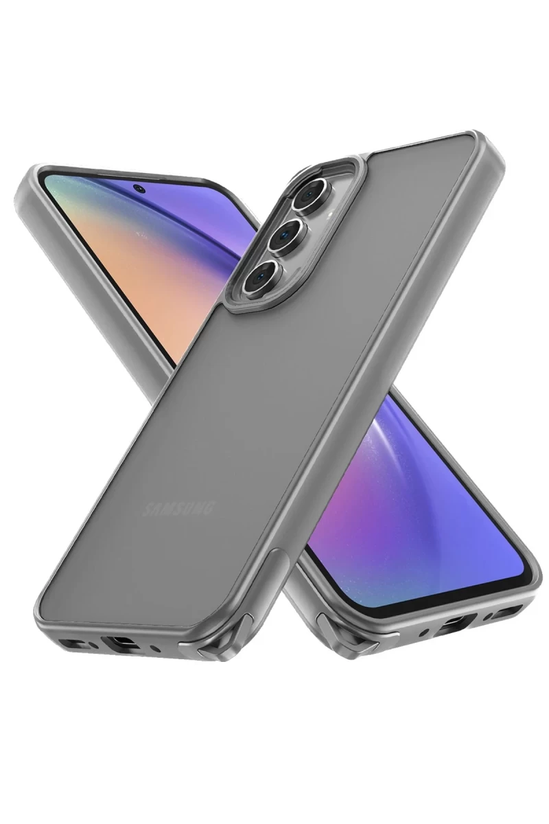 Samsung Galaxy A05S Uyumlu Kılıf Elegant Kapak - Titan Gri